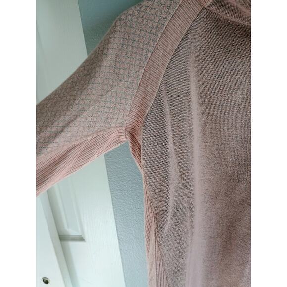prAna Brandie sweater in light mauve heather small wool blend pink cozy warm - Picture 2 of 16